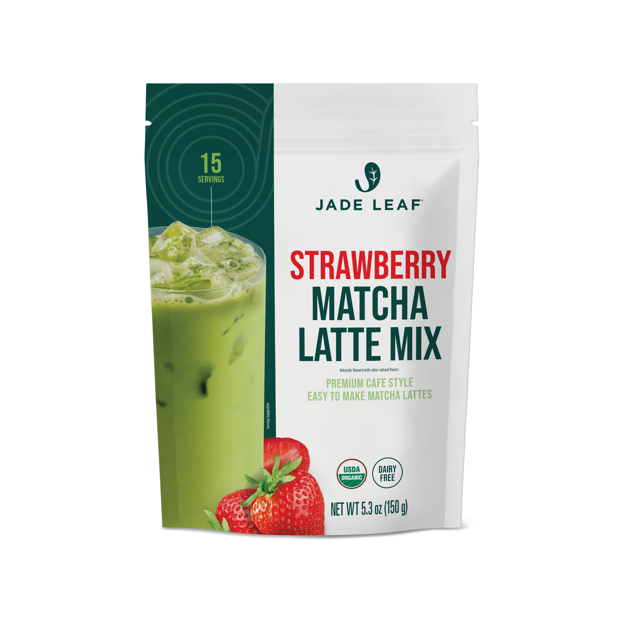Organic Cafe Style Sweetened Matcha Latte Mix - Strawberry – Jade