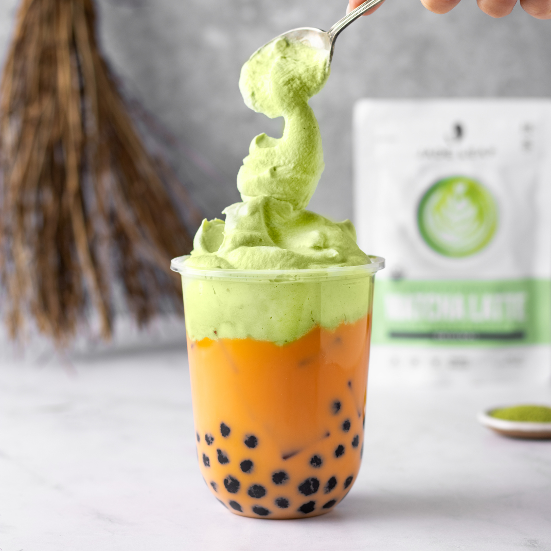 Halloween Thai Tea Matcha Dalgona – Jade Leaf Matcha US
