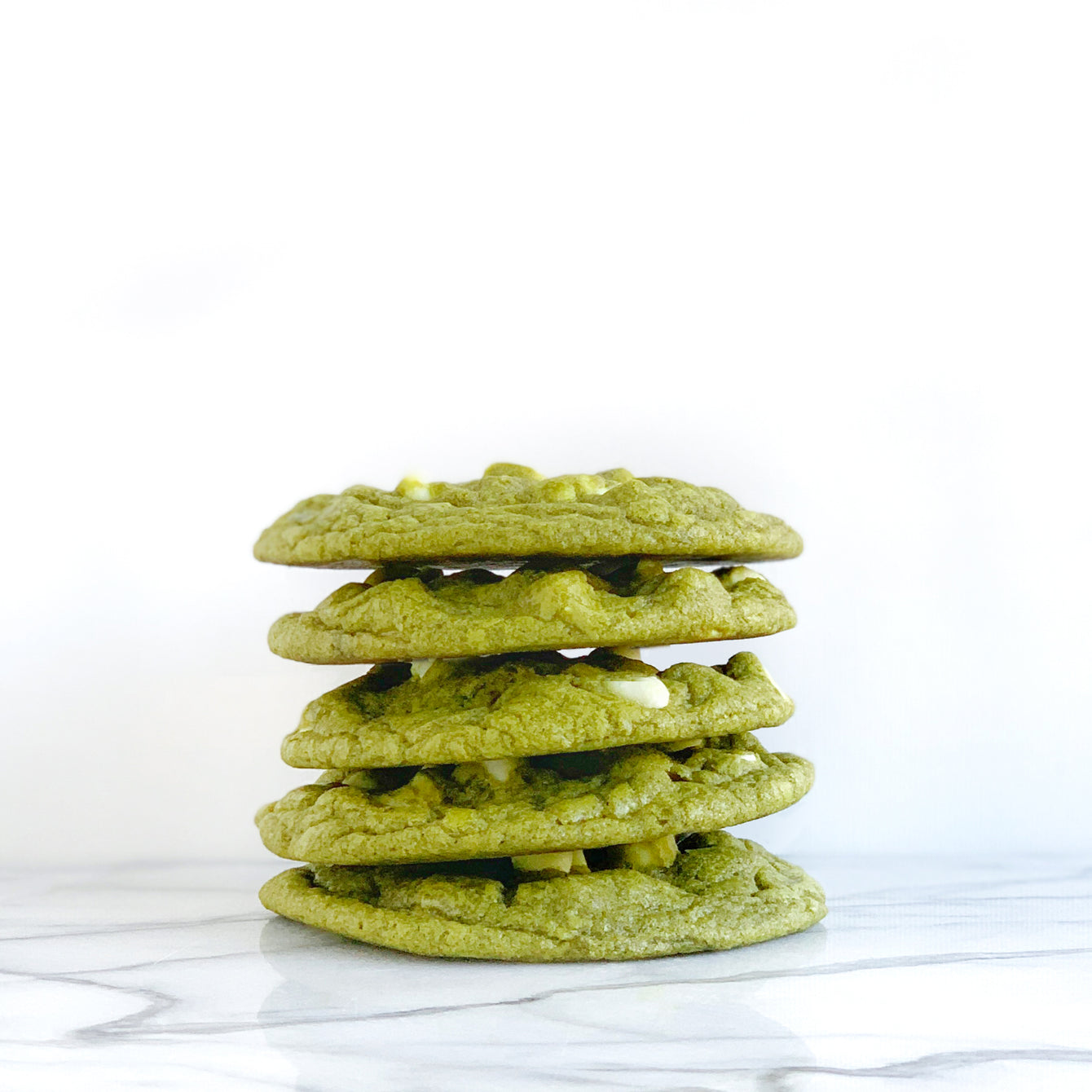 Matcha White Chocolate Chip Cookies