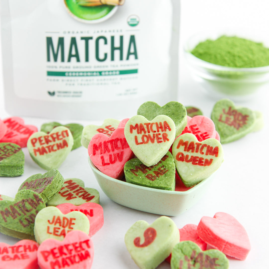 Matcha Sweetheart Candies - Valentine's Recipe