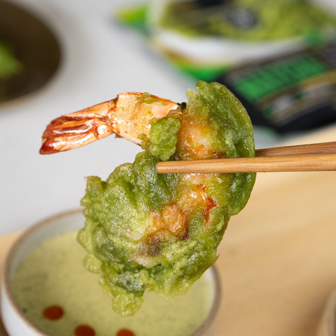 Matcha Shrimp Tempura