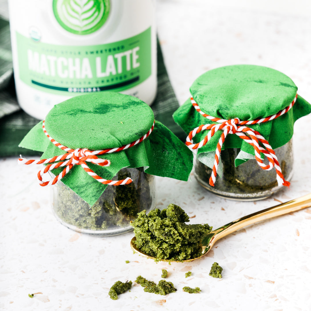 DIY Matcha Sugar Scrub