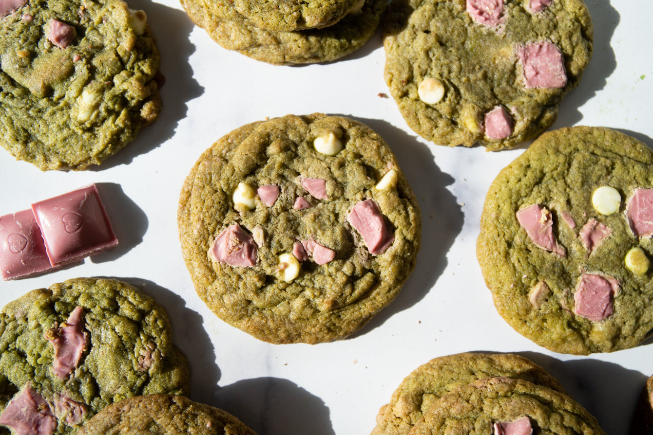Ruby Chocolate Matcha Cookie
