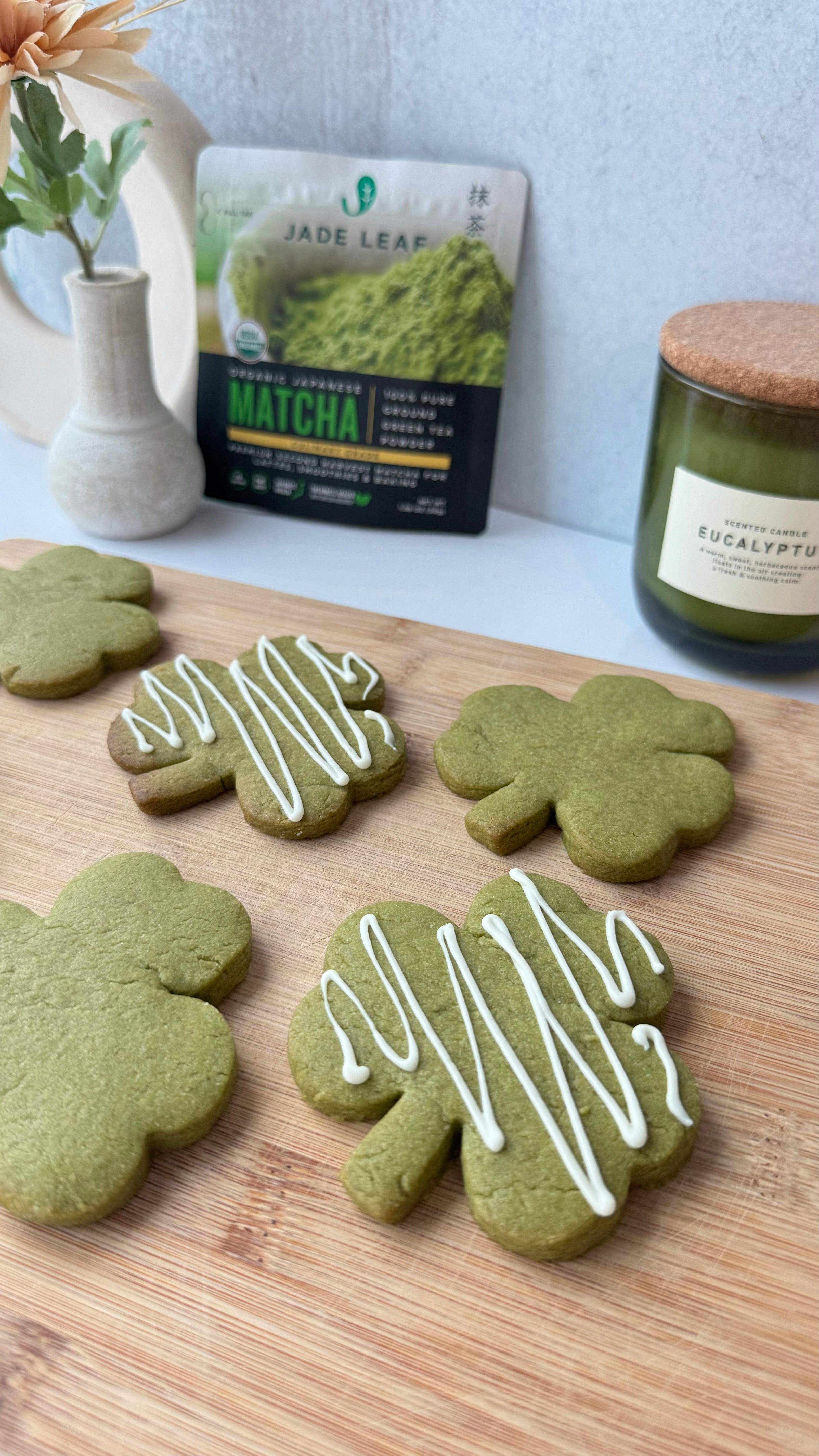 Mathea Cookies Shamrock Matcha Cookies β Jade Leaf Matcha US