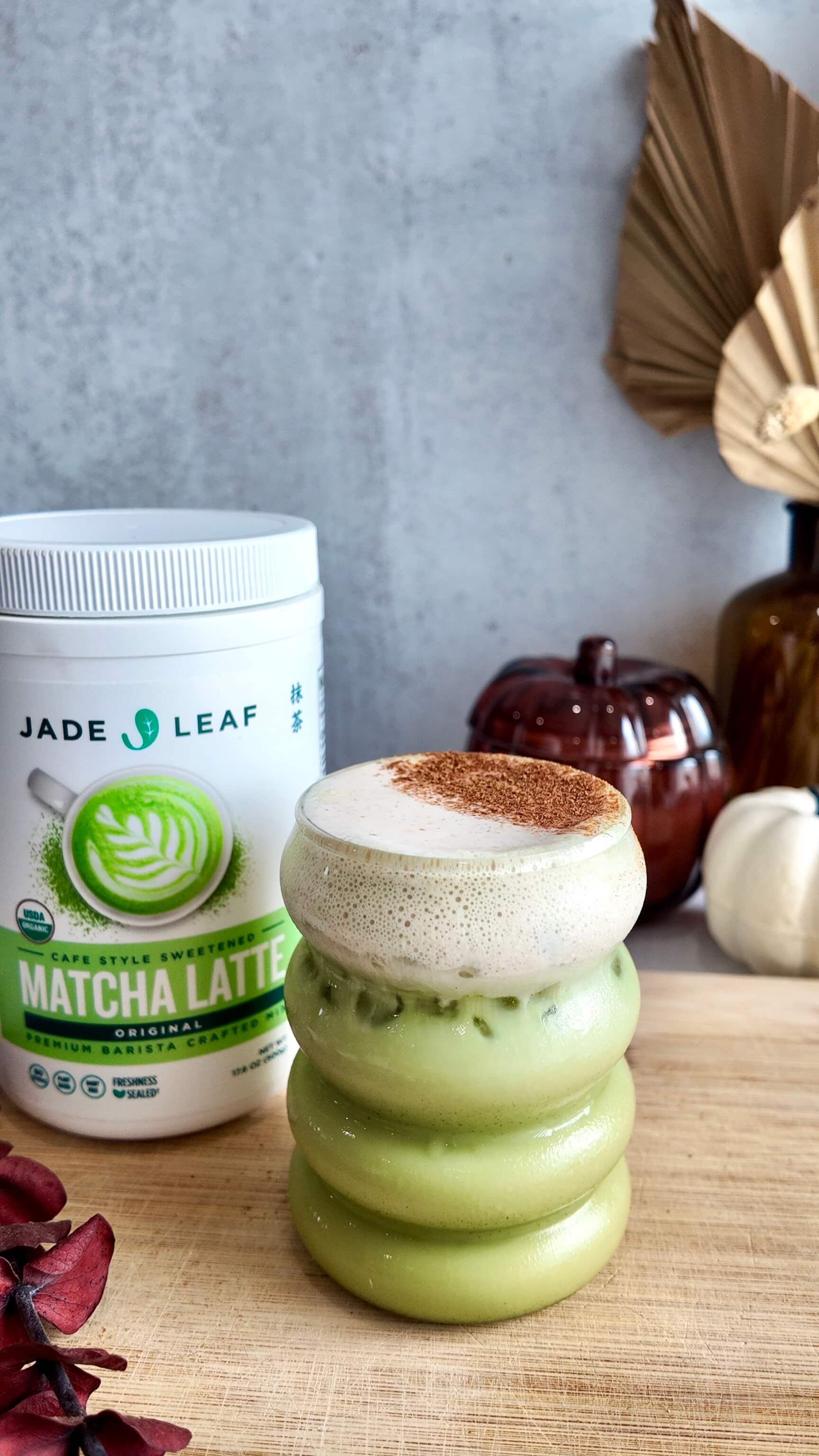 Pumpkin Spice Cold Foam Matcha Latte Recipe (Better Than Café