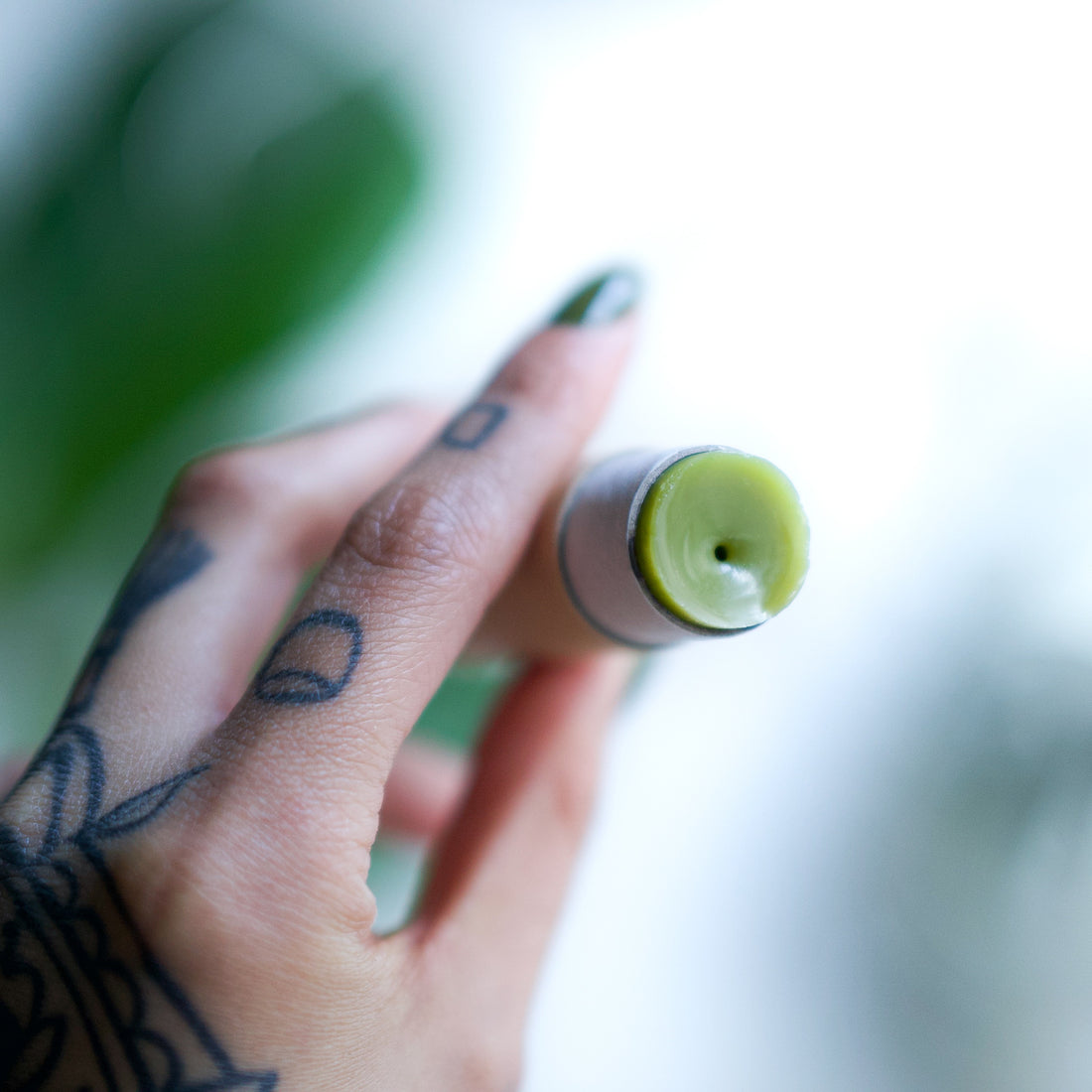 DIY Plant-based Matcha Lip Balm