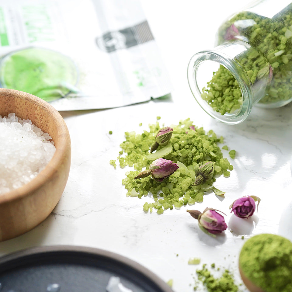 DIY Matcha Bath Salts