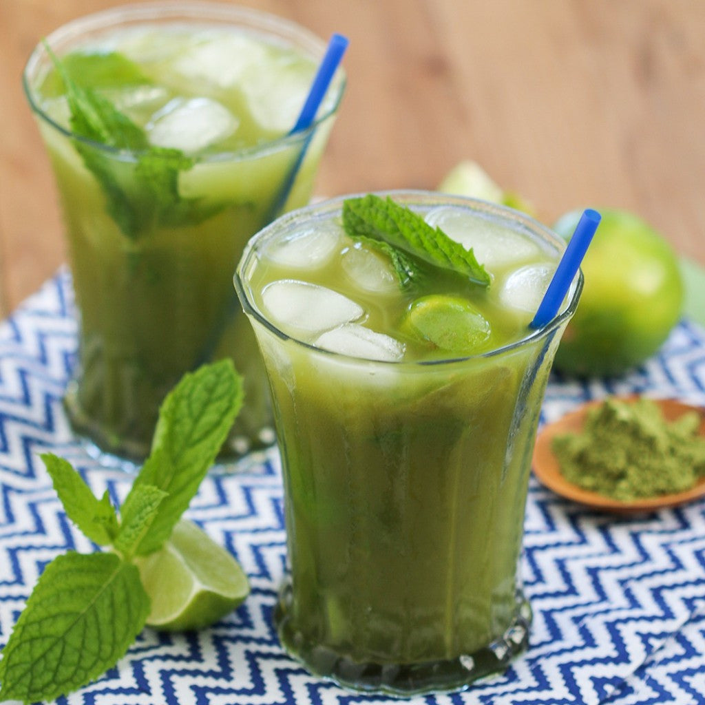 Green Matcha Mint Mojitos