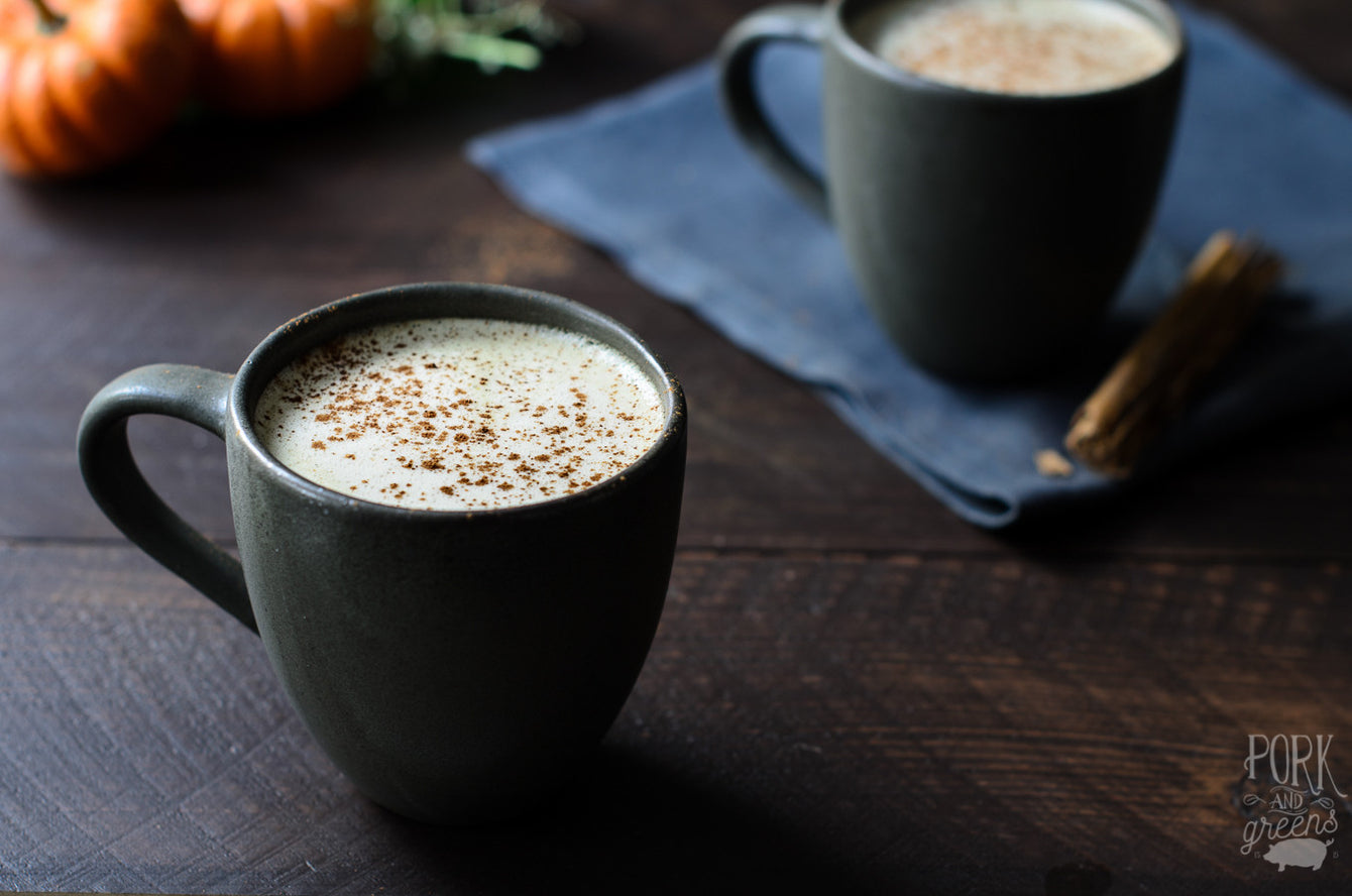 Simple Pumpkin Spice Matcha Latte