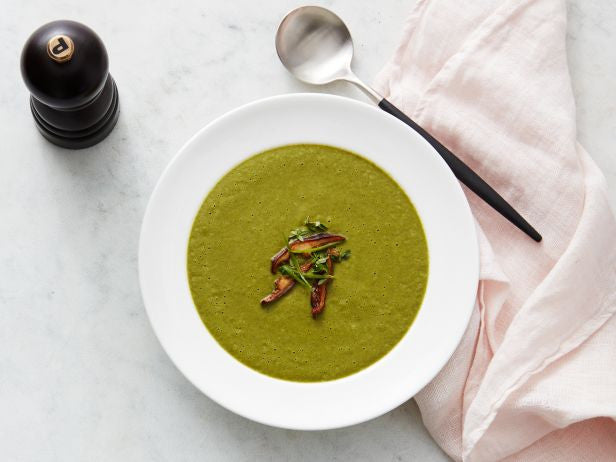 Matcha and Mushroom Soup