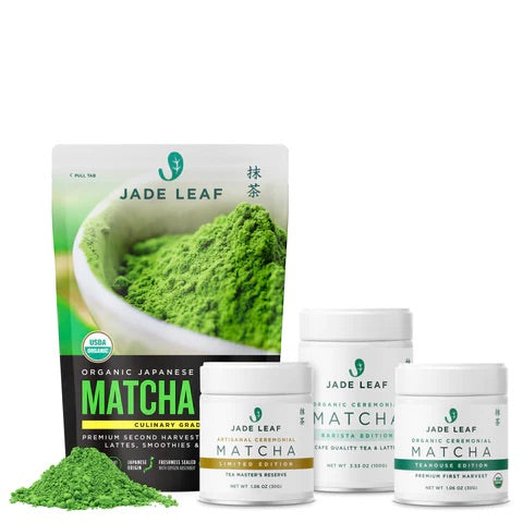 Jade Leaf Matcha Organic Green Tea Powder - Teahouse Edition - Premium  First Harvest Ceremonial Grade - Authentic Japanese Origin (3.53 Ounce  Pouch)