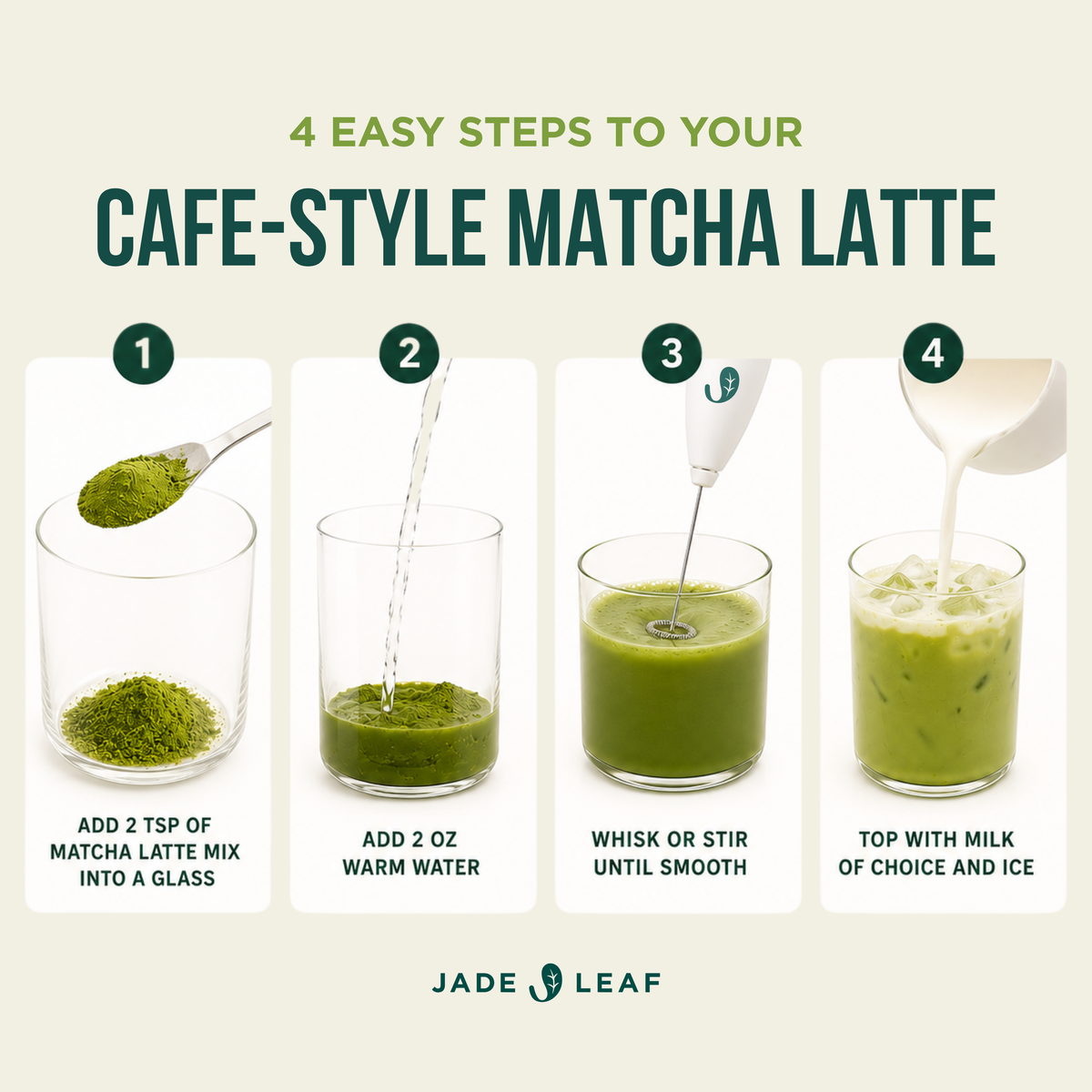 Pumpkin Spice Matcha Latte Mix packaging with autumn leaves and spices around
