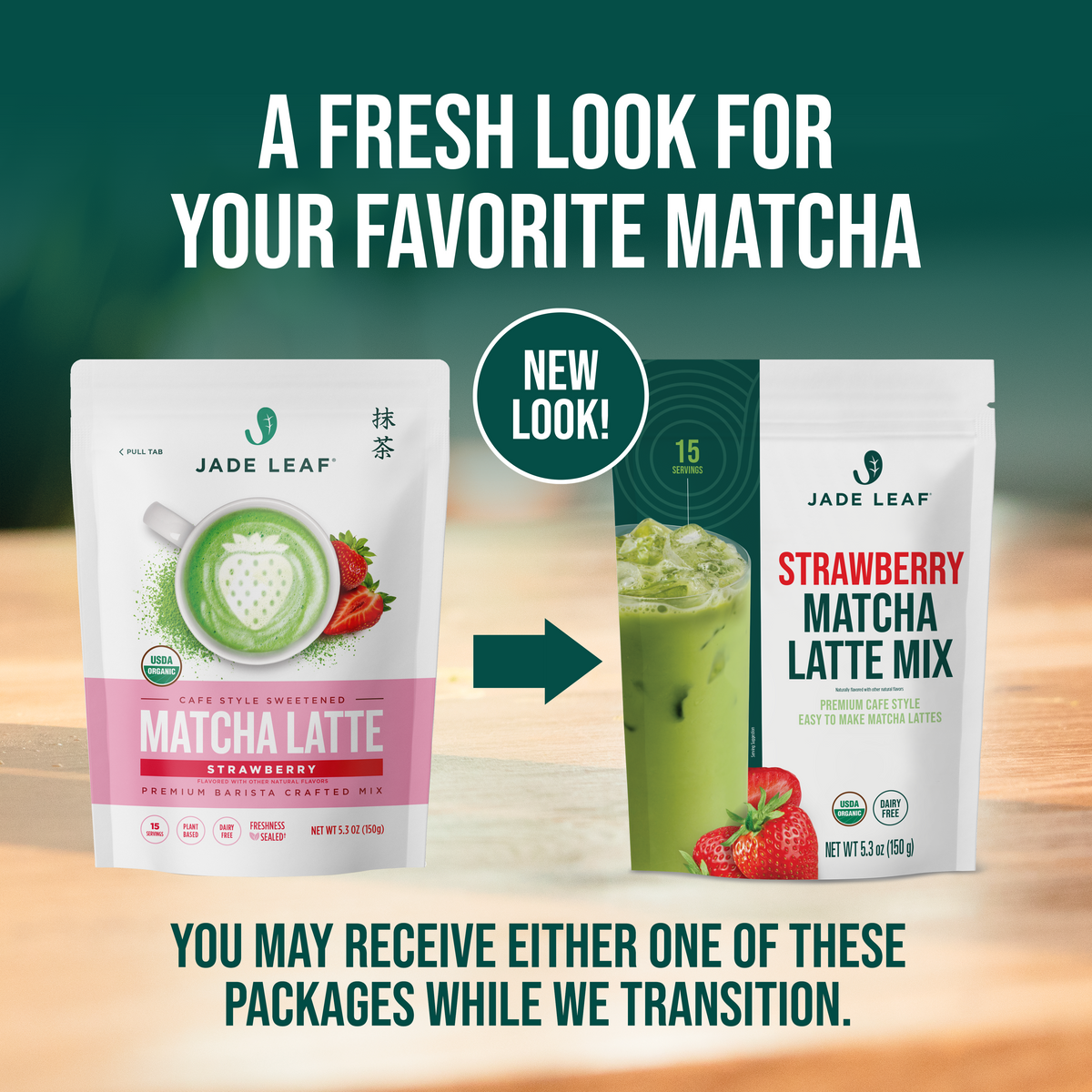 Organic Cafe Style Sweetened Matcha Latte Mix - Strawberry – Jade