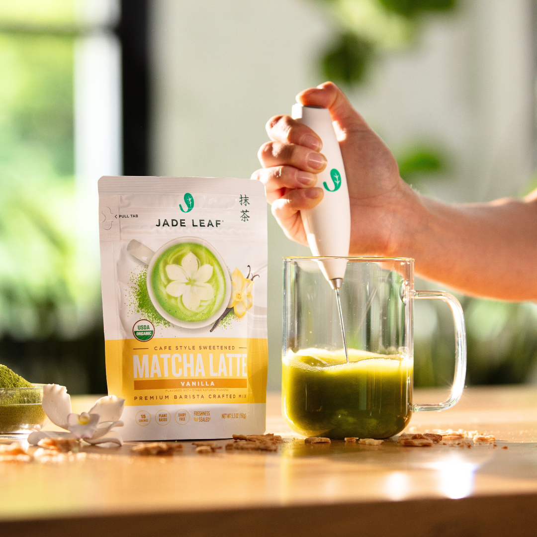 jade plant tea Organic Cafe Style Sweetened Matcha Latte Mix