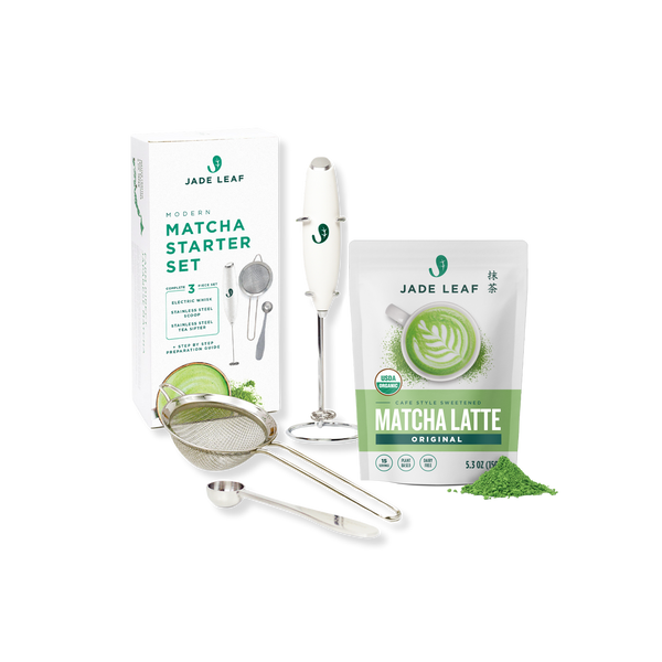 Cafe Style Matcha Latte Mix Starter Bundle – Jade Leaf Matcha US