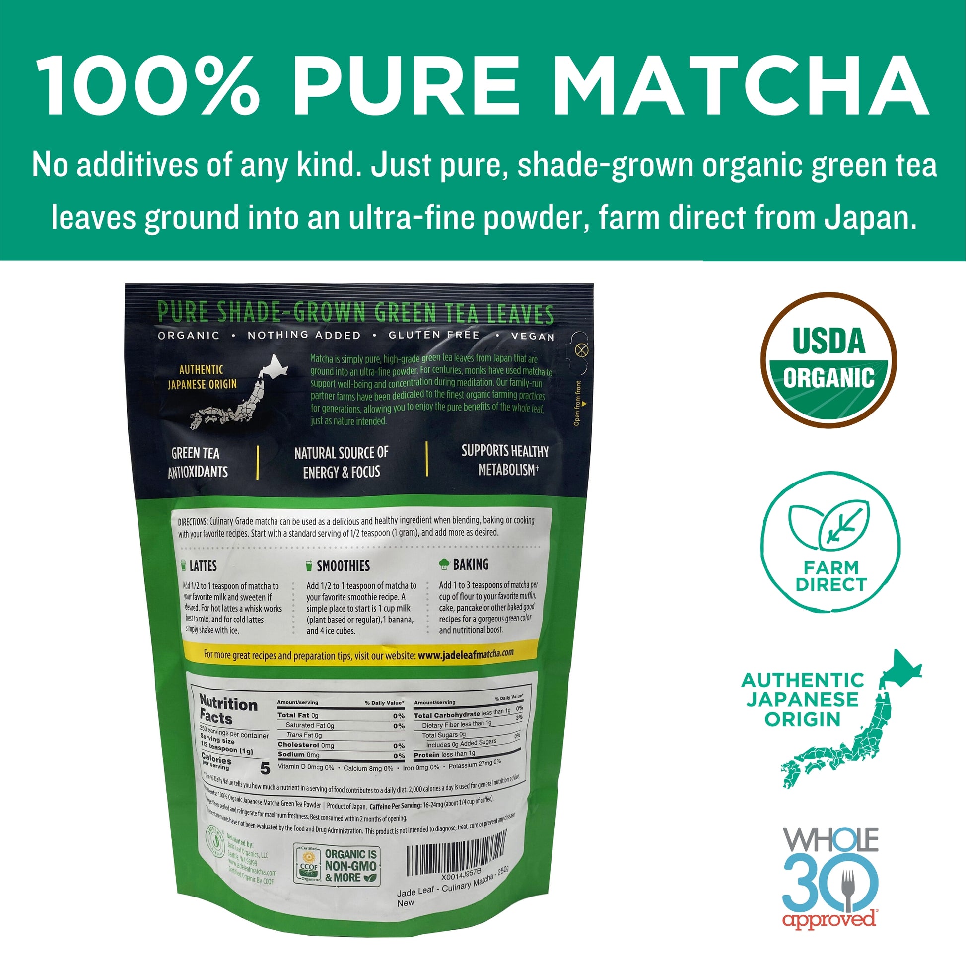 Té Matcha de Grado Culinario Matcha&Co Bio 100g - Ecocash