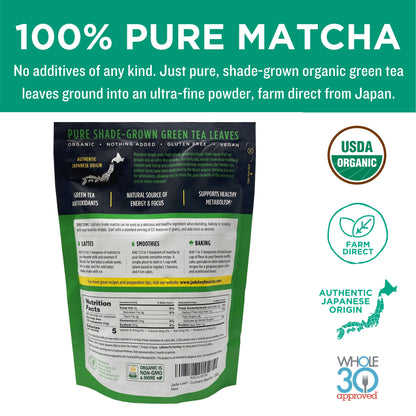 Culinary Matcha - 250g Pouch - Back