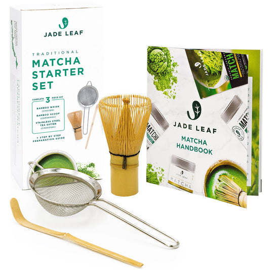 Jade Leaf Matcha Electric Matcha Whisk + Milk Frother - Barista Style Preparation for Matcha Green Tea & Lattes